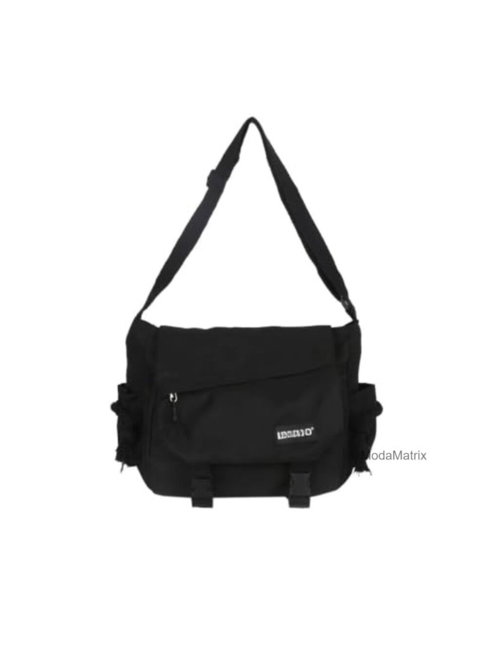 Nylon Messenger Crossbody Shoulder Bag with Kawaii Pins & Tote Purse